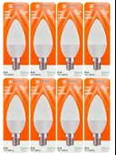 (8 Adet) Osaka 7W (50W) Sarı Işık (3000K) E14 Duylu (İnce Duy) Led Mum Ampul thumbnail 1