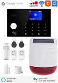 Tuya Akıllı Kablosuz (WiFi) Ev Güvenlik Alarm Seti Google Home Destekli thumbnail 1