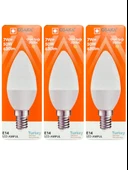 (3 Adet) Osaka 7W (50W) Sarı Işık (3000K) E14 Duylu (İnce Duy) Led Mum Ampul thumbnail 1