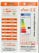 (2 Adet) Osaka 7W (50W) Sarı Işık (3000K) E14 Duylu (İnce Duy) Led Mum Ampul thumbnail 4