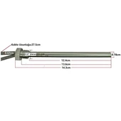 Yate10 1/2 Diş Çaplı 220Volt 600W Radyatör,Petek,Tank Isıtıcı Paslanmaz Çubuk Rezistans thumbnail 3