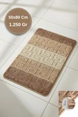 Lüks Kaymaz Taban 50x80 cm Banyo Halısı/Paspası Wb - 11 mm Kalın %100 Polipropilen thumbnail 6