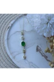 nesdesign Yeşil Taşlı Y Kolye (50 cm) thumbnail 1