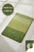 Lüks Kaymaz Taban 50x80 cm Banyo Halısı/Paspası Wb - 11 mm Kalın %100 Polipropilen thumbnail 4
