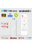 H96Max RK3518 Mini 4k Tv Stick Android 14 Akıllı Kutu 2gb 16gb Wifi6 Google Sesli Komut Netflix thumbnail 1