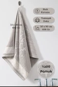 Pamuk Tekli Havlu Jakarlı Karna Premıum Sıbell - 50 x 90 thumbnail 1