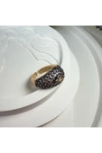 nesdesign Gri Tırnaklı Damla Motifli Bombeli Ayarlanabilir Yüzük thumbnail 2