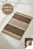 Lüks Kaymaz Taban 50x80 cm Banyo Halısı/Paspası Wb - 11 mm Kalın %100 Polipropilen thumbnail 3