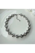 nesdesign Taşlı Gümüş Choker Kolye thumbnail 2