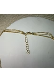 nesdesign Tek Klipse Çoklu Zincir Yarı Yıldızlı Kolye thumbnail 2