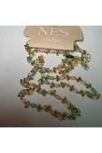 nesdesign Renkli Gold Top Detaylı Zincir Kolye (54+5 cm) thumbnail 3