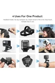 Coverzone Kafa Bandı Askısı Klips Montajı Bilek Askısı,Telefon ve Aksiyon Kamera Aksesuarı GoPro Hero thumbnail 2