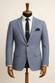 Erkek İtalyan Kesim Tek Düğmeli Blazer Ceket  Klasik ve Modern Şıklık thumbnail 3