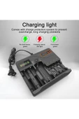 Coverzone 7 Yuvalı Akıllı Pil Şarj Cihazı – LCD Ekranlı, 18650/AA/AAA/9V Hızlı Şarj Destekli | AL-7988A thumbnail 7