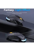 Coverzone W601 Tri-Mode Gaming Mouse – 12800 DPI, RGB, BT + 2.4GHz + Kablolu, Type-C Şarjlı Oyuncu Mouse thumbnail 7