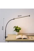 Coverzone Led Masa Lambası - 12W USB, Esnek Kol, Klipsli, 3 Renk Sıcaklığı, Kısılabilir Dimmerli SY-555 thumbnail 3