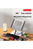Coverzone Laptop & Tablet Standı ZR747 - 360° Döner, Yükseklik Ayarlı, Katlanabilir, 17 inç’e Kadar Uyumlu thumbnail 5