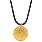 Gekas Kuyumculuk 22 Ayar Yeni Kulplu Ziynet Tam Altın Siyah İpli Kolye thumbnail 2