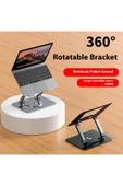 Coverzone Laptop & Tablet Standı ZR747 - 360° Döner, Yükseklik Ayarlı, Katlanabilir, 17 inç’e Kadar Uyumlu thumbnail 2