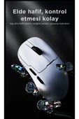 Coverzone Ajazz AJ159 NL Kablosuz Gaming Mouse – 3 Modlu Bağlantı, Ultra Düşük Gecikme, 61g Hafif thumbnail 3