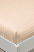 Varol %100 Pamuk Saten Stripe Tek Kişilik Lastikli Çarşaf Takımı – 30 cm – 1 Yastık Kılıfı thumbnail 3