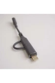 Coverzone Type-C + Lightning to 3.5mm Adaptör Araba, Kulaklık, Ev Ses Sistemleri ile Uyumlu | SX-152 thumbnail 3