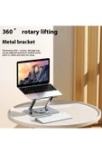 Coverzone Laptop & Tablet Standı ZR747 - 360° Döner, Yükseklik Ayarlı, Katlanabilir, 17 inç’e Kadar Uyumlu thumbnail 3