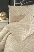 cs ilkim Cotton Collection Çift Kişilik Pike Takımı Vanilya thumbnail 2