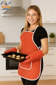 cs ilkim 4’lü Mutfak Seti ; Mutfak Önlüğü , Fırın Eldiveni Ve Tutacak Takımı thumbnail 4