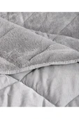 cs ilkim "HEDİYELİ" Tek Kişilik Lüx Gri Welsoft Yorgan Çift Taraflı 155x215 thumbnail 3