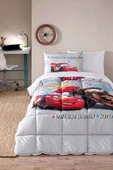 Özdilek Özdilek Lastikli Çarşaflı Lisanslı Tek Kişilik Çocuk Uyku Seti-Şimşek Mcq Cars On The Road Gri thumbnail 1