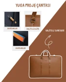 Yuga Suni Deri Lüks Proje ve Resim Çantası Taba thumbnail 5