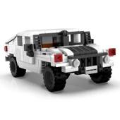 C55022W Humvee Jeep Blok Seti 328 Parça-Vagon life thumbnail 3