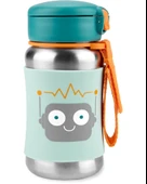 Skip Hop Pipetli Paslanmaz Çelik Suluk 350 ml Robot thumbnail 1