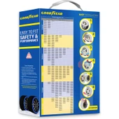 Goodyear Siyah M Beden Kar Çorabı Araç Dostu Kolay Takma EN 16662-1 Sertifikalı Üstün Tutuş thumbnail 2