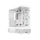 FAZEON F17 750W 80PLUS BRONZE 3x120mm ARGB Fanlı ATX Beyaz Bilgisayar Kasası thumbnail 1