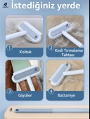 4'lü Temizlik Seti Kedi Tüy Toplama Köpek Tüy Toplama Cam Silme thumbnail 2