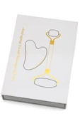 Yeşim Doğal Taş 2'li Özel Kutulu Sertifikalı Set Face Roller + Gua Sha Masaj Taşı - MSJ-0097 thumbnail 4