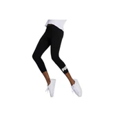 ESS 3/4 Logo Leggings Kadın Siyah Günlük Tayt 586828 01 thumbnail 1