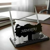 BlackCraft OLTU TAŞI GÜMÜŞ İŞLEME MAKAM İSİMLİĞİ thumbnail 1