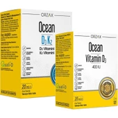 Orzax Ocean Vitamin D3K2 + Ocean Vitamin D3 400 IU İkilisi thumbnail 1
