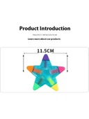 5 renkli Yıldız şeklinde  Işaretleyici Fosforlu Kalem thumbnail 4