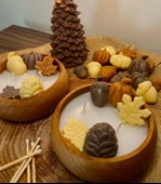 Sonbahar Bahçesi Mum / Sonbahar Temalı Kokulu Mum thumbnail 1