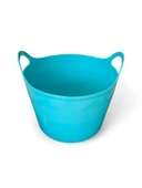 Turkuaz, Esnek Plastik Kova – 20 Litre, Temizli Kovası, Esneyebilen Oyuncak ve Çamaşır Sepeti thumbnail 5