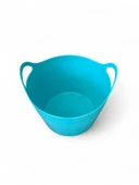 Turkuaz, Esnek Plastik Kova – 20 Litre, Temizli Kovası, Esneyebilen Oyuncak ve Çamaşır Sepeti thumbnail 6