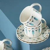 Aryıldız Blue Diamond 12 Parça 6 Kişilik Kahve Fincan Takımı 100 ml thumbnail 3