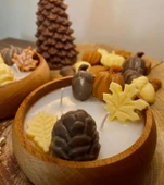 Sonbahar Bahçesi Mum / Sonbahar Temalı Kokulu Mum thumbnail 2