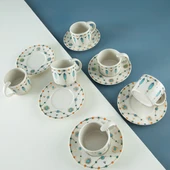 Aryıldız Blue Diamond 12 Parça 6 Kişilik Kahve Fincan Takımı 100 ml thumbnail 4