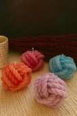 Örgü Mum / Yumak Mum / Kokulu Mum thumbnail 2