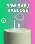 Orijinal Kalite 30W Type-C Lightning Hızlı Şarj Kablosu – 1.2m Dayanıklı thumbnail 1